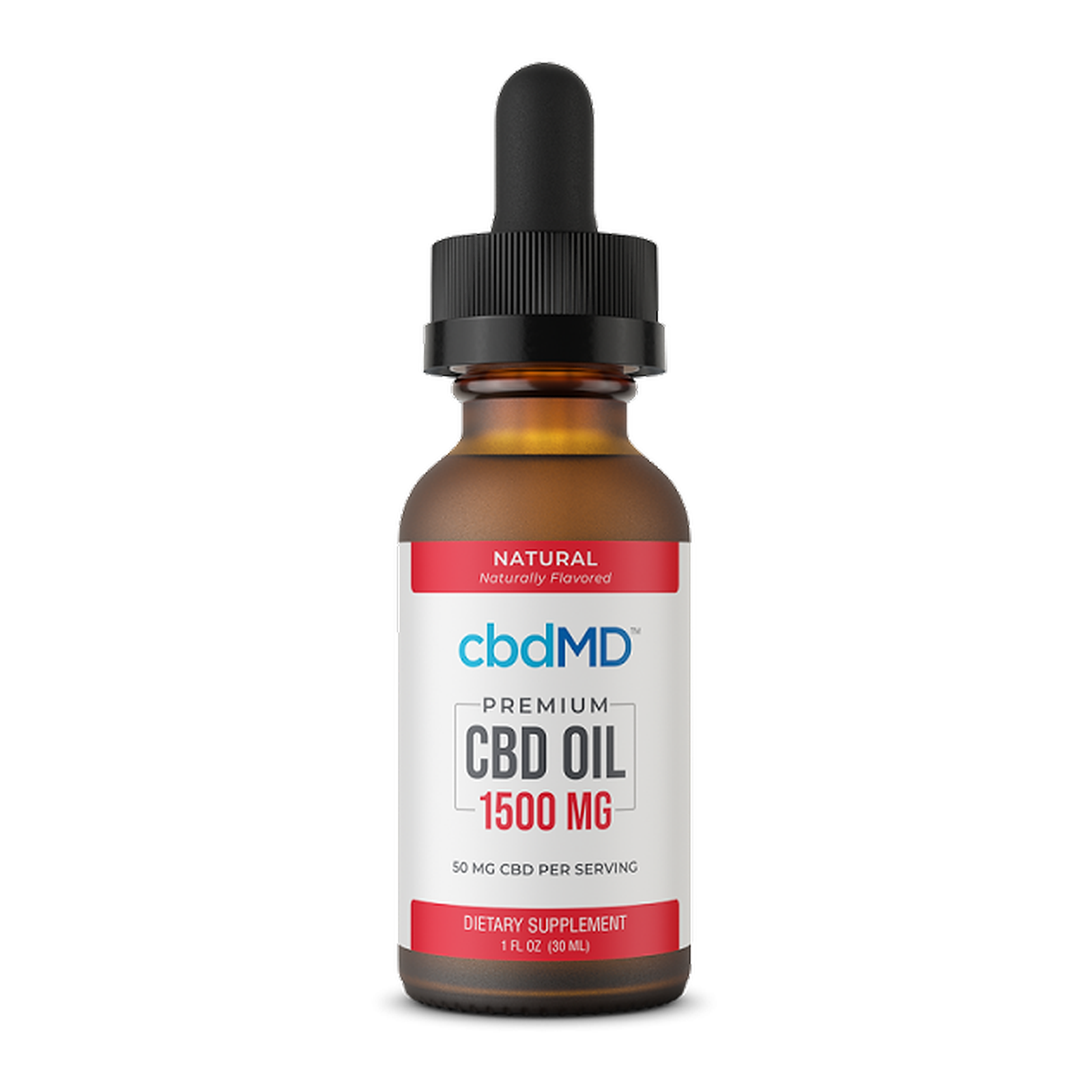 cbdMD 1500mg CBD Oil Tincture – Mint, Natural, Berry